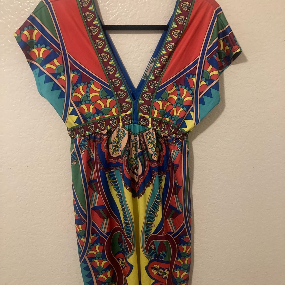 Flying Tomato Colorful Geometric Mini Dress